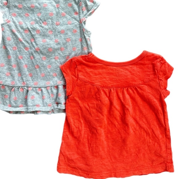 Carter’s 12 Month Girls Summer Short Sleeve Tee  Shirt Bundle - Picture 4 of 5